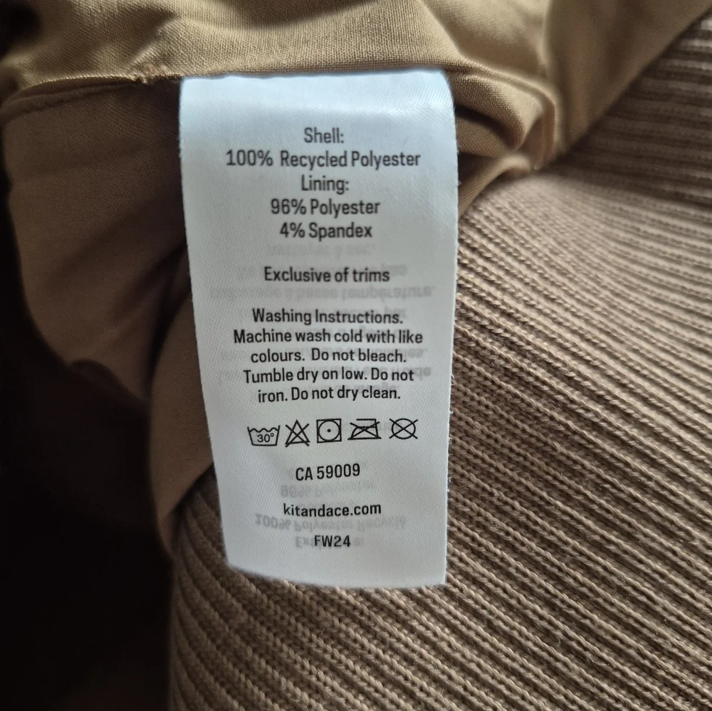 Kit + Ace Taupe Sherpa Full Zip Ribbed Neck And Waist Vest XL - Picture 12 of 12